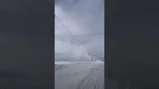 How they clear ice from high tension power lines. #shorts