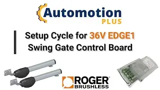 Setup Roger Technology 36V EDGE1 Swing Gate Control Board
