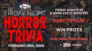🔪 HORROR TRIVIA NIGHT! 🎃 | Play LIVE, Win Prizes & Test Your Movie Knowledge! (Feb 28th, 2025)