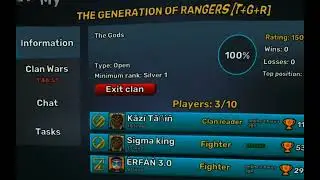 OUR BEST CLAN #THE GENERATION OF RANGERS /THE GAME NAME IS KUBOOM/AND OUR CLAN SHORTCUT NAME IS TGR😊