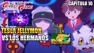 DIGIMON GHOST GAME EPISODIO 10 Tesla Jellymon VS Kinkakumon y Ginkakumon