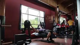 Benchpress 110kg/243lb x 3 reps x 3 sets at 79kg/174lb bw