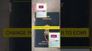 Change Passport ECR TO ECNR #passport_ecr_to_ecnr #shorts #ecr_ecnr_passport #ytshort #pardesiflight