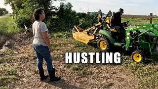 Driveway Grading and Brush Hogging - Off Grid Homestead