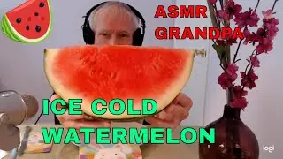 Eating Ice Cold Watermelon Slices [ASMR]