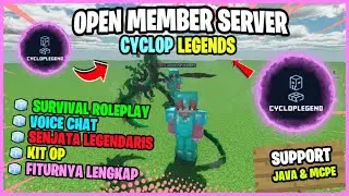 SERVER MINECRAFT INI ADA SENJATA LEGENDARISNYA CUY !!! CYCLOP LEGENDS - SUPPORT JAVA & MCPE
