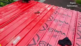 Simple house design | roofing sheet installation |