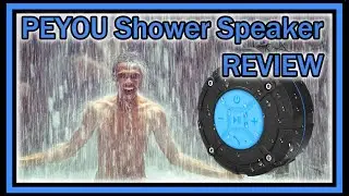 PEYOU IPX7 Waterproof Bluetooth Shower Speaker Suction Cup FULL REVIEW with Mic and Waterproof Test