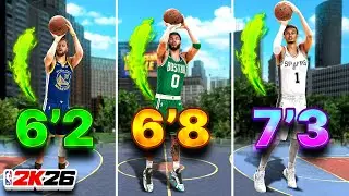 NBA 2K26 BEST JUMPSHOT for EVERY HEIGHT + RATING + BUILD! GREEN EVERY SHOT! HOW TO SHOOT 2K26