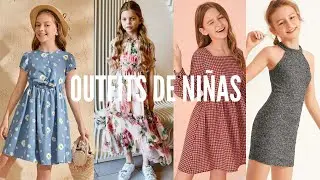 vestidos y atuendos para Ni&ntilde;as de moda 2021-2022