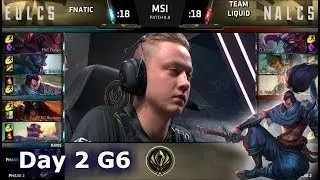 Fnatic vs Team Liquid | Day 2 LoL MSI 2018 Main Event Group Stage | FNC vs TL - EU vs NA!