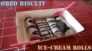 Oreo Ice-Cream Rolls  | Tawa Thai Ice-Cream | Manna wa Salwa | Chiplun