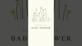 Daisy Baby shower Invitation #animatedinvitation #birthdayinvitation #evite #babyshowerinvitation