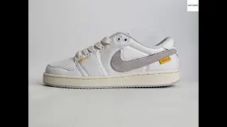 Кроссовки Union LA X Air Jordan 1 KO Low White Neutral Grey