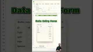 Data entry by from in excel #trending #excel #exceltips #exceltricks #datasheets #listformatting
