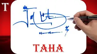 Taha Name Signature Style | T Signature Style | Signature Style of My Name Taha