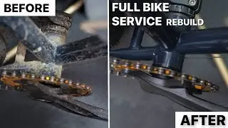 IN DEPTH GRAVEL BIKE SERVICE & REBUILD AFTER LONG RIDE || Mas ung home bike workshop