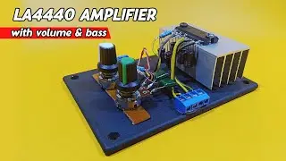 Cara Membuat Amplifier 12volt LA4440 dengan Volume dan Bass