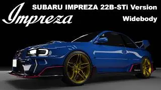 SUBARU IMPREZA 22B STi  Extreme WideBody Style by TEESERZ