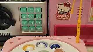 Enjoy fishing with the amazing hello kitty pink vending machine and money bank toys #asrm