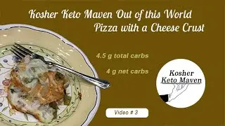 Kosher Keto Maven Out of this World Pizza with a Cheese Crust