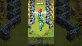max 20 baby dragon vs max air bomb trap #viral #gaming  #clashofclans #youtubeshorts #shorts