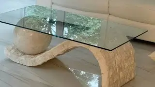 NEW GLASS COFFEE TABLE/ coffee table design idea