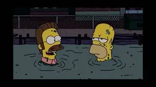 The Simpsons - Homer and Flanders Season 20 episode 1