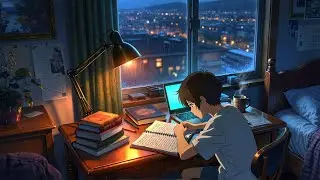 1 Hour Lofi Hip Hop Beats + Rain Ambience Loop | Study, Chill, Relax