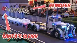 Beautiful Custom Rc Truck | Magical Santa Christmas Display Tamiya Truck Model 🎅 🎄