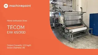 TECOM EXK 65/30D Mono extrusion lines | TECOM Machines
