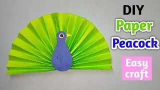 3D Paper peacock / DIY paper peacock / National bird peacock / National symbol craft / Easy to make