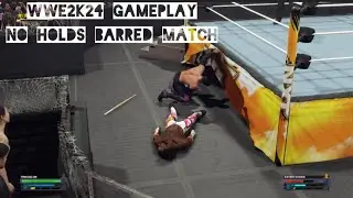 No holds barred match WWE2k24 Gameplay