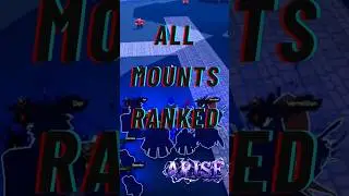 All Mounts Ranked in Arise Crossover Roblox! (Tier List) - Part 2