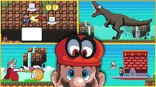 Mario 2Dyssey | Cascade Kingdom! | 2D Demake of Super Mario Odyssey