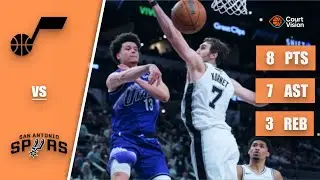 Walter Clayton Jr. - 8 Points, 7 Assists, 3 Rebounds vs Spurs - 2025-26 Regular Season
