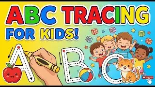 How to Write Letters for Children - Teaching Writing ABC for Preschool - Alphabet for Kids