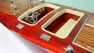 Luxury Chris Craft Wooden Speed Boat Model