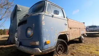 Первый запуск РЕДКОГО грузовика VW Single Cab &mdash; поедет ли он? Возрождение автобуса Volkswagen SC ...