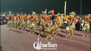 Calasvegas Carnival Band front-line girls take over the carnival route with fierce, energetic dance 