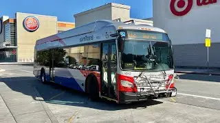 ⁴ᴷ⁶⁰ SamTrans 2023 New Flyer XE40 #1012 on Route 112 (to Sharp Park)