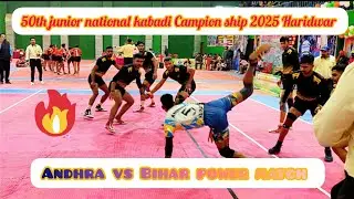 Andhra Pradesh 🆚 Bihar 50th junior national kabadi Campion ship 2025 haridwar (Boys)