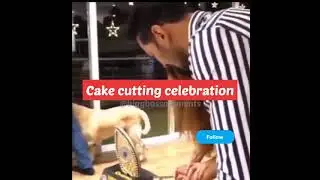 Rubina cutting cake - Celebration at home #Biggboss14
