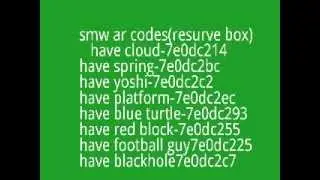 smw ar codes