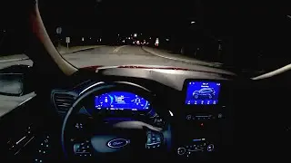 2020 Ford Escape Hybrid SE AWD Sport - POV Night Drive (Binaural Audio)