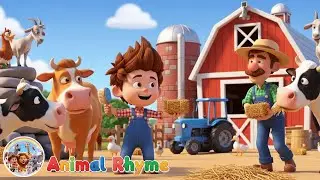 A Day of Joy on the Cow Farm 🐮 |  Fun Animal Song for Kids