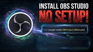 How to Install OBS Studio with ONE Command (No Websites, No Clicking!)