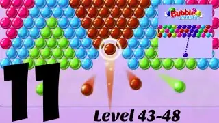Bubble Shooter - Gameplay Walkthrough Part 11-Tutorial Level 43-48 (iOS,Android)