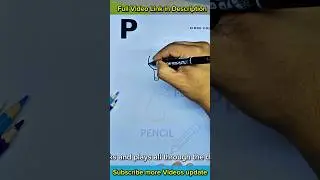 Vocabulary Drawing - P Words for Kids: Pig, Pear, Pencil | Fun Drawing & Learning