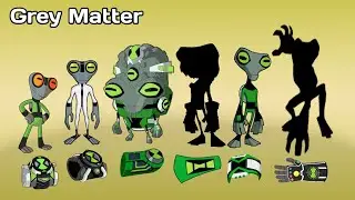 Grey matter different forms with different omnitrix | Fan made Ben 10 coloring